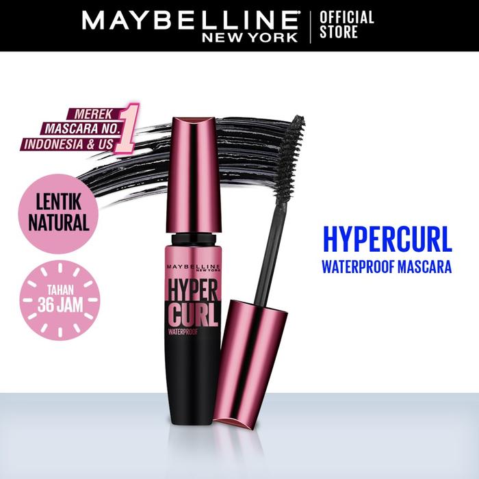 Gambar Maybelline Volum Express Hyper Curl Mascara Waterproof - Black dari Dyfabandung Kota Bandung Tokopedia