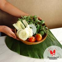 Gambar Tempat Lalap Bulat Anyaman Bambu - Besar 30 cm dari Rajawali Kraftindo Kota Surabaya 3 Tokopedia