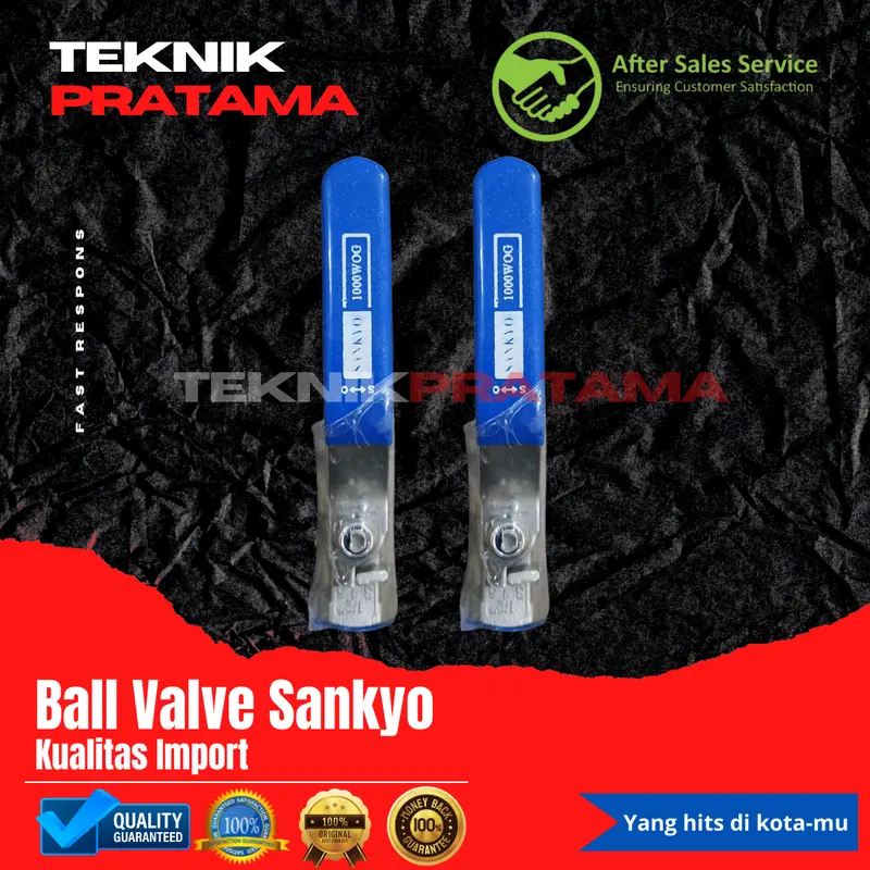 1/2'' KRAN BALL VALVE SANKYO STAINLESS SUS316 1/2 INCH 2