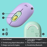 Gambar MOUSE LOGITECH POP WITH EMOJI WIRELESS BLUETOOTH PURPLE dari semestaonline Kota Malang 2 Tokopedia