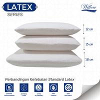 Gambar Bantal Latex / Willow Pillow Standard Latex 15cm dari Willow Premium Pillow Kota Administrasi Jakarta Utara 4 Tokopedia