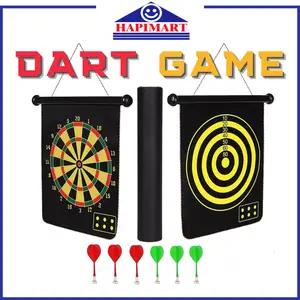 Dart Game Besar 17 inch Papan Panahan Dinding Magnet Depan Belakang