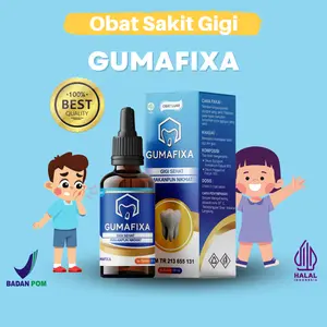 Obat Sakit Gigi Gusi &  Bau Mulut Anak Gumafixa-BPOM-Halal- Perawatan Sakit Gigi Anak - Bisa Ditetes & Kumur