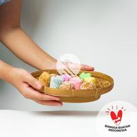 Gambar Tempat Lalap Bulat Anyaman Bambu - Besar 30 cm dari Rajawali Kraftindo Kota Surabaya 1 Tokopedia