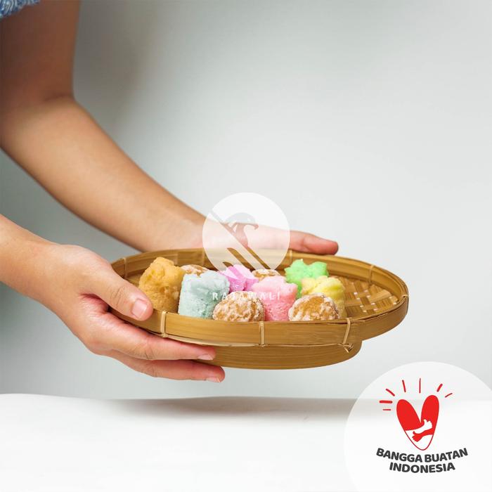 Gambar Tempat Lalap Bulat Anyaman Bambu - Besar 30 cm dari Rajawali Kraftindo Kota Surabaya Tokopedia