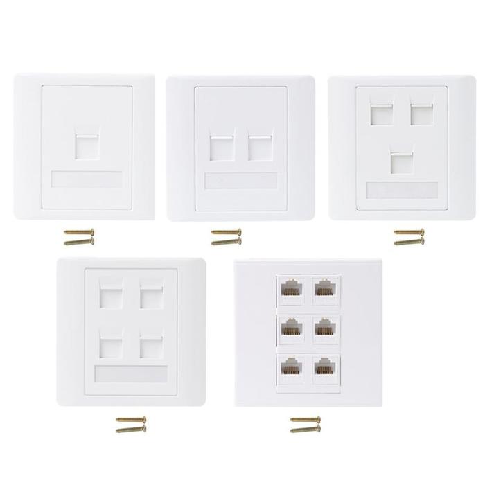 Jual LAN CAT5E Network Module RJ45 Cable Interface Outlet Wall Socket ...