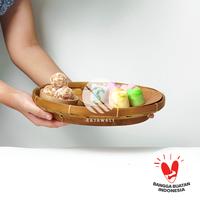 Gambar Tempat Lalap Oval Anyaman Bambu - Besar dari Rajawali Kraftindo Kota Surabaya 1 Tokopedia