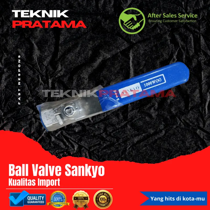 1/2'' KRAN BALL VALVE SANKYO STAINLESS SUS316 1/2 INCH 1