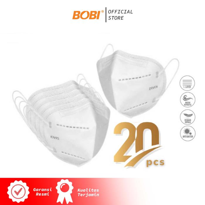 Gambar Masker KN95 - KN95 Mask 5PLY - Masker Murah Original Waterproof dari BOBI SHOP Kota Administrasi Jakarta Utara Tokopedia