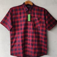 Gambar DALMONTE kemeja flannel big size 4xl 5xl 6xl 7xl 8xl hem kotak jumbo dari Big jordan online store Kab. Bandung 4 Tokopedia