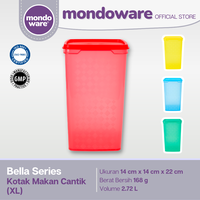 Gambar Kotak Makan Cantik - Food Container - XL - Bella Series (Mondoware) dari Mondoware Plastics Kab. Tangerang 1 Tokopedia