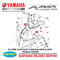 Gambar CLAMP, CLIP KLIP YAMAHA XMAX 250 90464-07018 dari Yamaha Bintang Rejeki Motor Kab. Bandung 3 Tokopedia