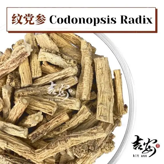 250 GRAM DANG SHEN NO 3 TONG SEM TONG SIM CODONOPSIS PILOSE BELL ROOT