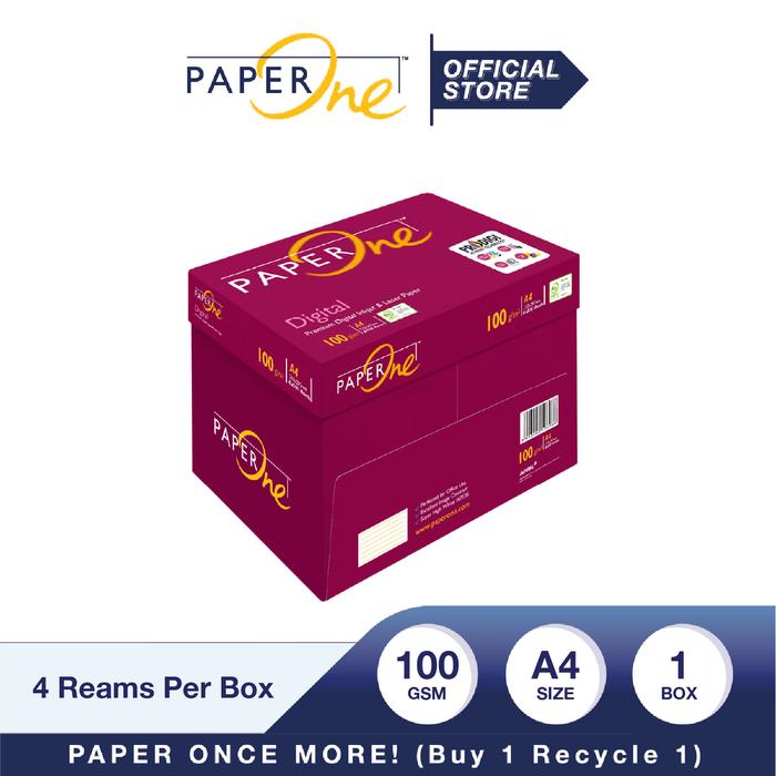 Gambar PaperOne Kertas A4 100gr Digital 1 Box (2000 lembar) Kertas HVS dari PaperOne Indonesia Kota Administrasi Jakarta Timur Tokopedia
