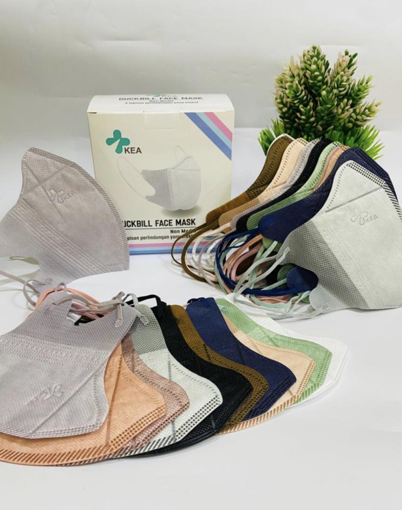 MASKER DUCKBILL KEA PREMIUM 4 PLY ISI 50 - Putih