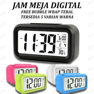 Jam Meja Pintar / Jam Weker Digital Desktop Smart Clock - JP9901