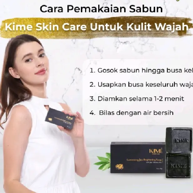 Sabun wajah KIME Jeju Brightening skin care pemutih isi 2 BPOM