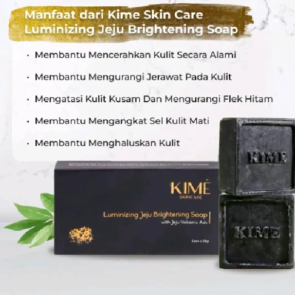 Sabun wajah KIME Jeju Brightening skin care pemutih isi 2 BPOM