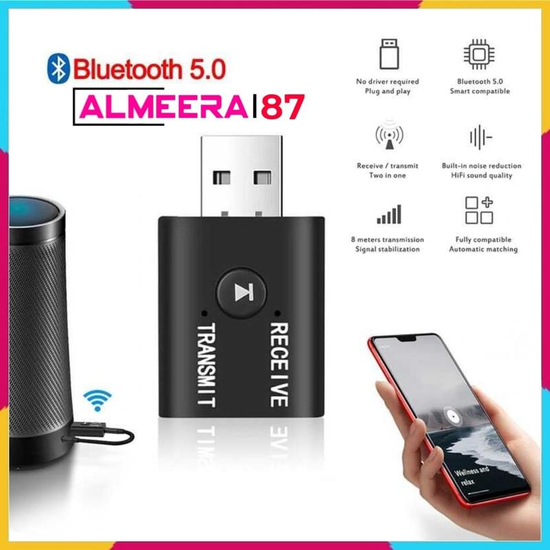 KEBIDU USB Dongle HiFi Audio Bluetooth Transmitter & Receiver - KN320 ...