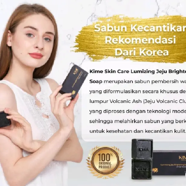 Sabun wajah KIME Jeju Brightening skin care pemutih isi 2 BPOM