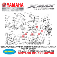 Gambar COLLAR, COLLAR VISOR, BOSH COVER AKI YAMAHA XMAX 90387-09808 dari Yamaha Bintang Rejeki Motor Kab. Bandung 3 Tokopedia