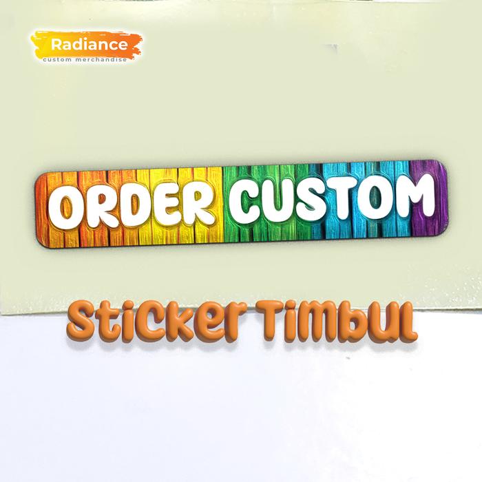 Sticker Timvul Jual Sticker cutting timbul 3D emblem vinyl custom resin epoxy - 2000 ...