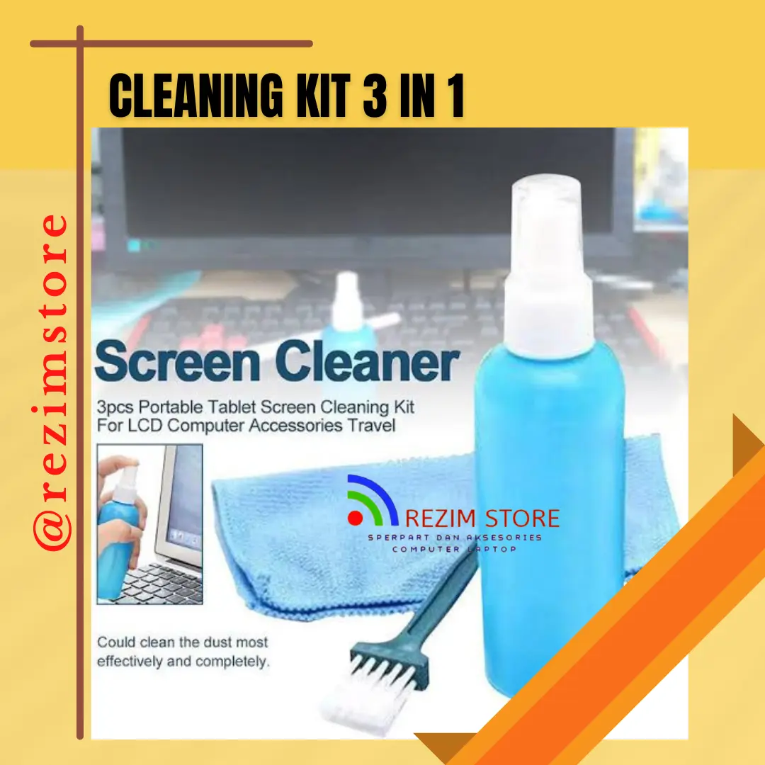 Cairan Spray Pembersih Layar Komputer Tv Laptop LCD Screen Cleaner Kit