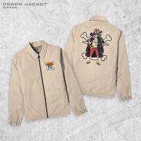 Gambar Zipper LUFFY RED Jaket Coach Pria Outwear Unisex Parasut Jaket - ARMY, L dari Fortklass Kota Administrasi Jakarta Barat 5 Tokopedia