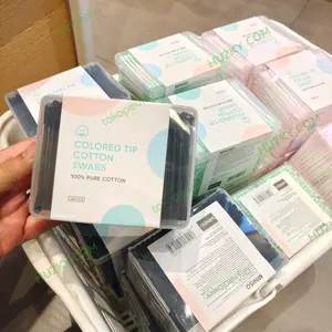 MINISO  Colored Tip Cotton Swabs / Cotton Bud (isi 420pcs)