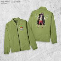 Gambar Zipper LUFFY RED Jaket Coach Pria Outwear Unisex Parasut Jaket - ARMY, L dari Fortklass Kota Administrasi Jakarta Barat 1 Tokopedia