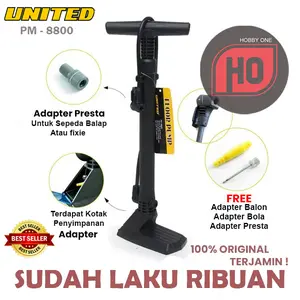 UNITED PM-8800 Pompa Ban Pompa Sepeda Pompa Motor Pompa Bola Pompa Tan