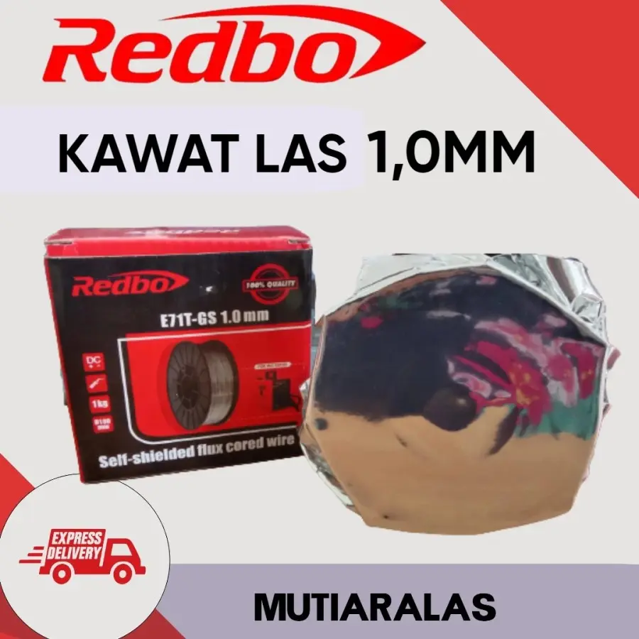 REDBO KAWAT LAS STENLESS MIG 120 130 1.0 mm 1 KG Wire TANPA GAS CO2