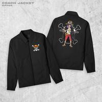 Gambar Zipper LUFFY RED Jaket Coach Pria Outwear Unisex Parasut Jaket - ARMY, L dari Fortklass Kota Administrasi Jakarta Barat 4 Tokopedia