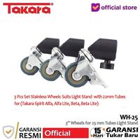 Gambar Takara WH-25 3” Roda Wheel Set for C Stand Spirit Beta / Alfa / Lite dari Takara Indonesia Kota Tangerang 1 Tokopedia