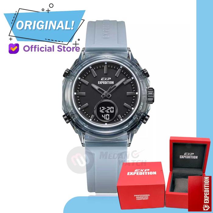 Gambar Jam Tangan Wanita Analog-Digital Expedition 6831MH E6831 E 6831 MH Original Garansi Resmi - Black Red dari Medan Watch Kota Medan 3 Tokopedia