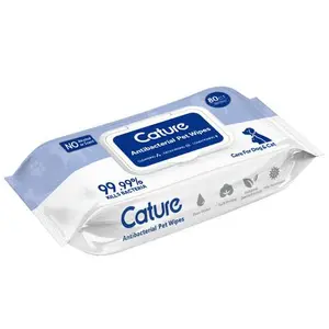 Cature Antibacterial Wet Wipes for Dogs & Cats