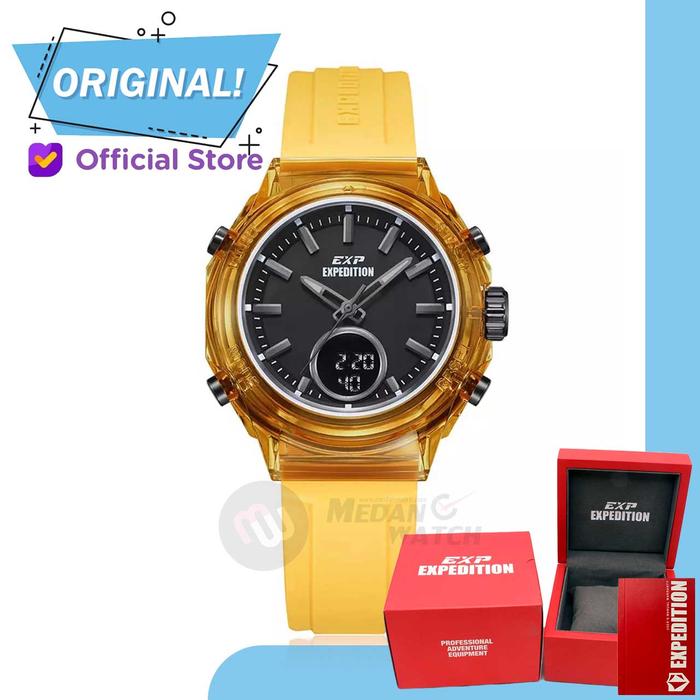 Gambar Jam Tangan Wanita Analog-Digital Expedition 6831MH E6831 E 6831 MH Original Garansi Resmi - Black Red dari Medan Watch Kota Medan 5 Tokopedia