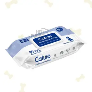 Cature Antibacterial Wet Wipes for Dogs & Cats