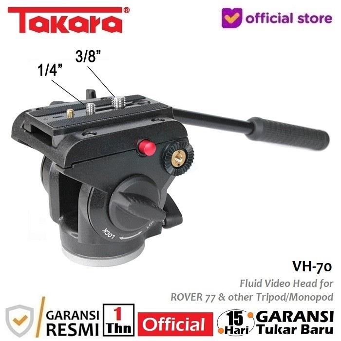 Gambar Takara VH-70 Fluid Video Head for Tripod Monopod Video Head dari Takara Indonesia Kota Tangerang Tokopedia