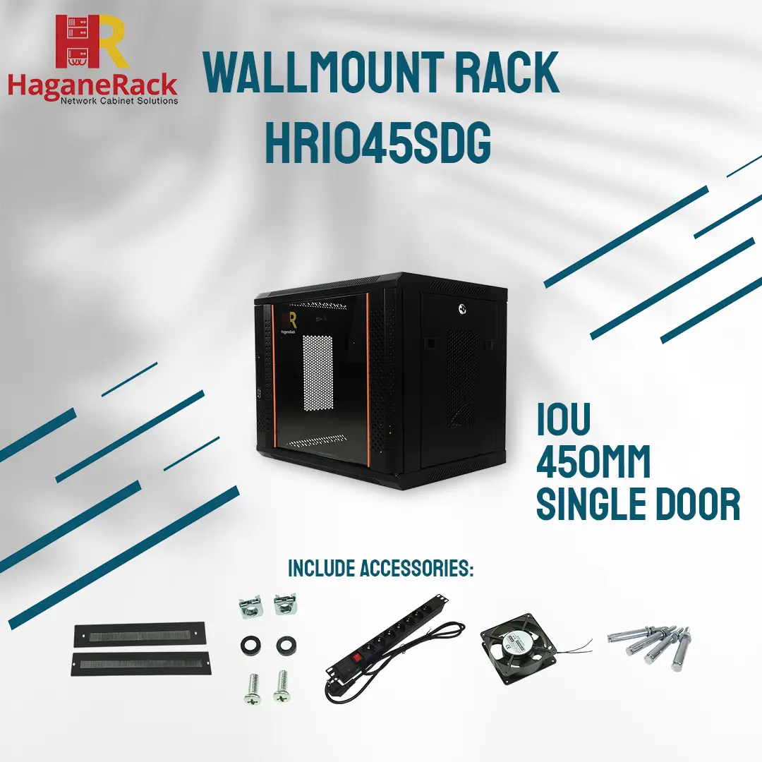 Hagane Rack Server Wallmount Rack 10U Depth 450mm