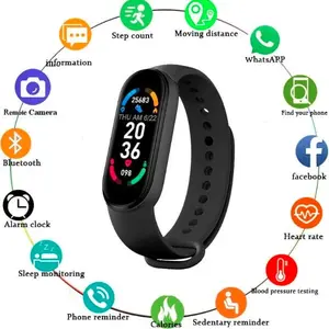 Garansi  Smartband M9 8 7 M7 M8 M6 Jam Tangan Pria Wanita Digital SmartWatch Smartband M9 waterproof