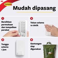 Gambar 3M Command Hook, 17011, Menahan hingga 6.8kg, 1 pak, XL dari 3M Indonesia Official Kab. Tangerang 4 Tokopedia