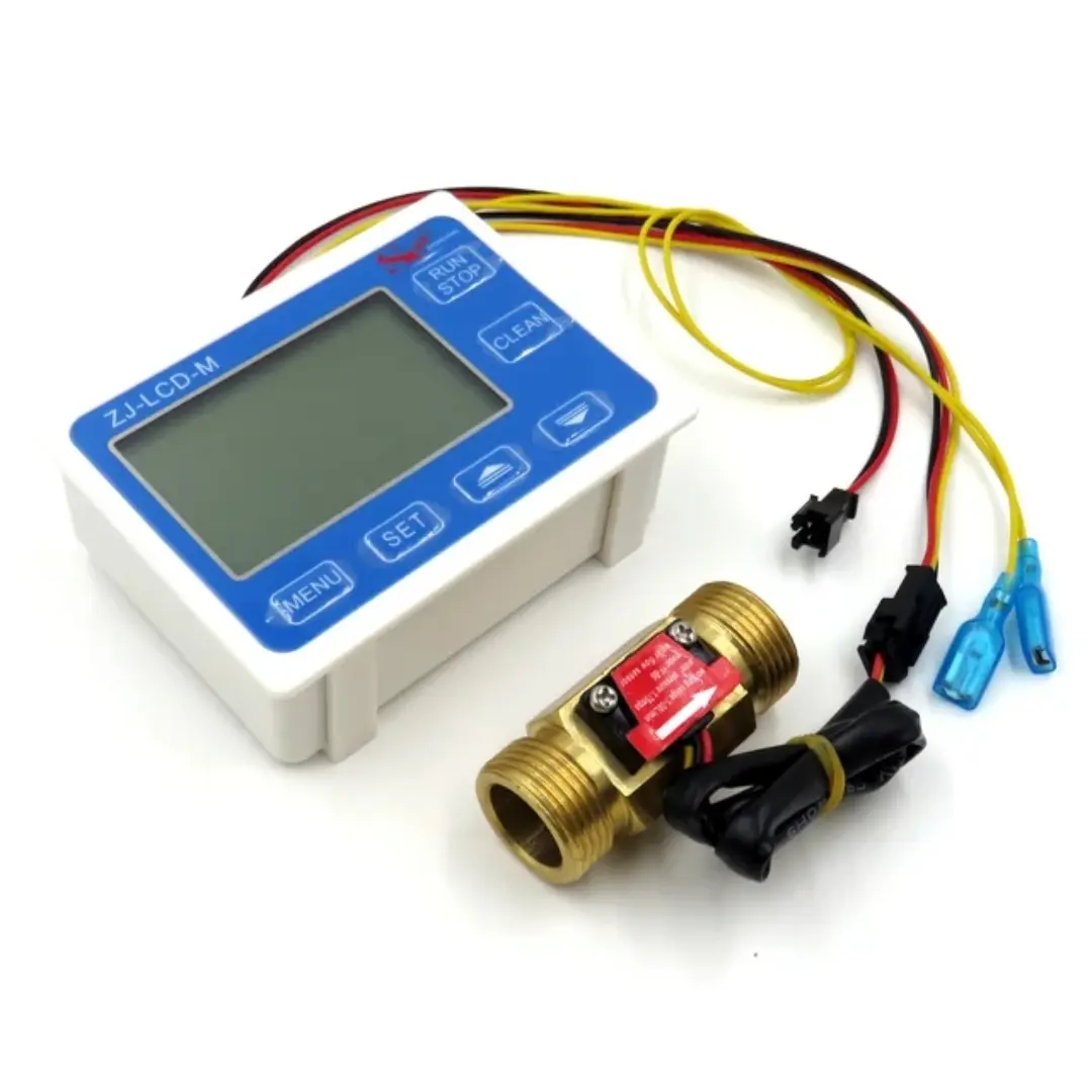Digital Flow Meter Display ZJ-LCD-M+ Flow Sensor G1/2 inch