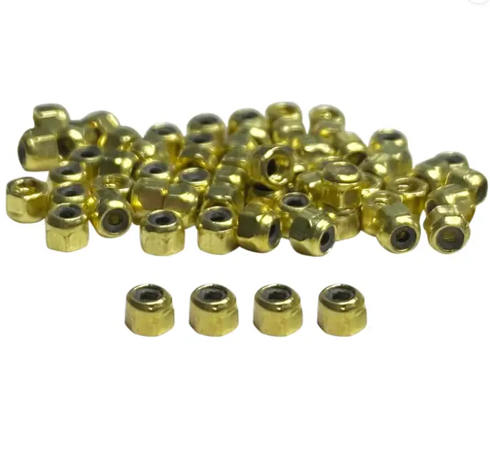 MAGNUM Lock Nut Fingerboard 1.5mm Nuts 1pcs Chrome/Gold