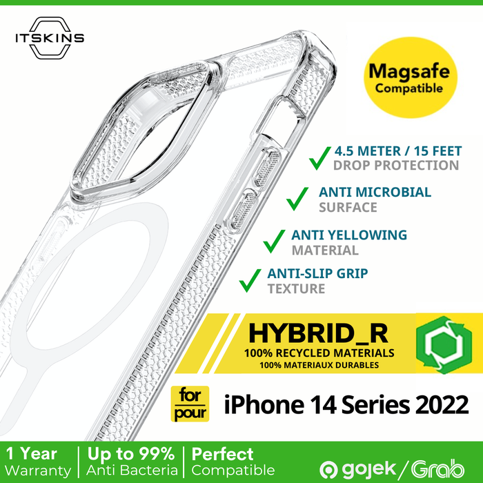 Gambar Case iPhone 14 Pro Max 14 Pro 14 Plus 14 ITSKINS HYBRID R CLEAR Casing Magsafe - BlackTransparen, 14 Pro Max dari ITSKINS Official Store Kota Administrasi Jakarta Pusat Tokopedia
