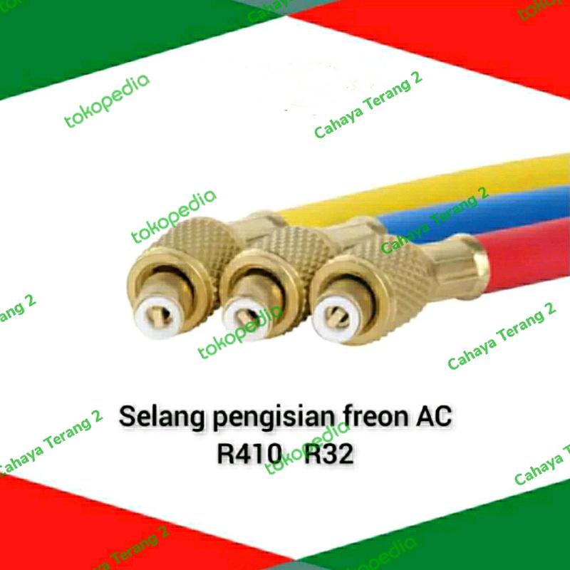 Selang Pengisian Freon AC Selang Manifold R410/R32 1 Meter (Satuan) 2