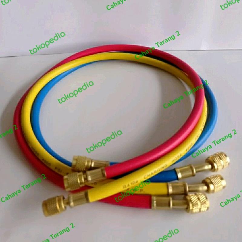 Selang Pengisian Freon AC Selang Manifold R410/R32 1 Meter (Satuan) 3