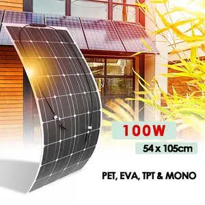 Solar Panel 100W Fleksibel Lentur Waterproof