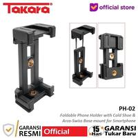 Gambar Takara PH-02 Foldable Mobile Phone Holder HP Dudukan with Cold Shoe dari Takara Indonesia Kota Tangerang 1 Tokopedia