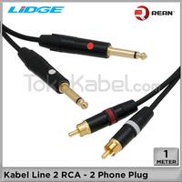 Gambar Kabel Line, Dual RCA - Dual TS Male [1m] dari tokokabel Kota Administrasi Jakarta Utara 1 Tokopedia